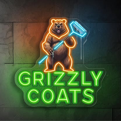 Grizzly Coats Neon Sign