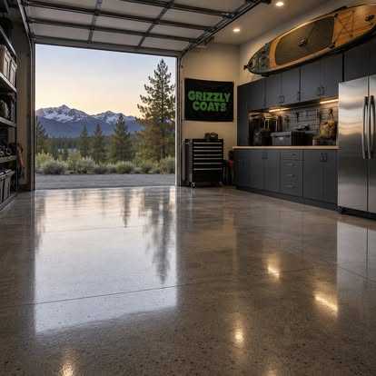 Polished Concrete Floor by Grizzly Coats