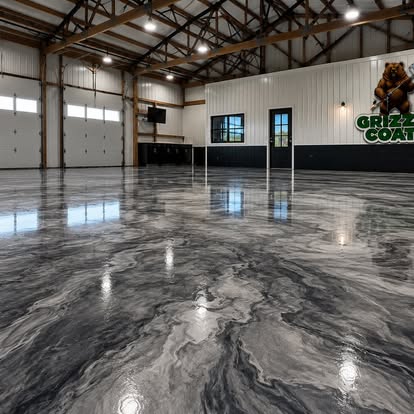 Liquid Metallic Epoxy Flooring